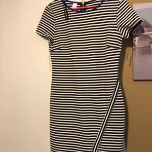 Black and white stripped dress